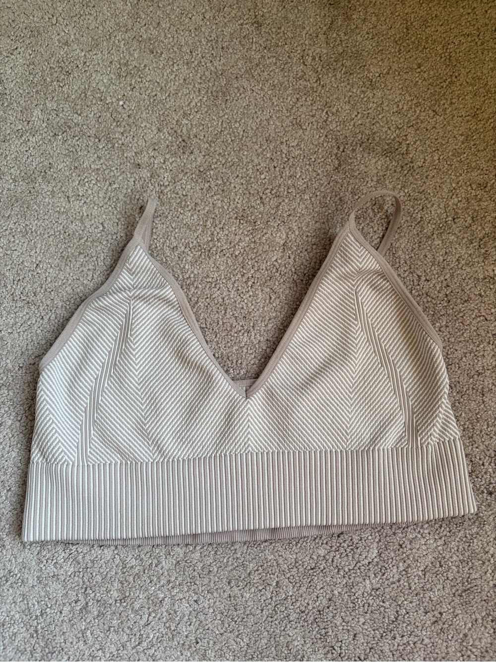 🐢 DYNAMITE - Large Beige Crop Top